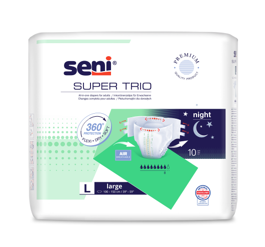 Підгузки для дорослих SENI SUPER TRIO large. (10 шт.)